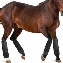 Adjustable Horse Fly Boots Set For Equine Leg Protection Breathable Mesh Fly Boots For Training Equestrian Equipment S