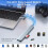 8 in 2 USB C Hub Multiport Adapter with 5Gbps USB 3.0, SD TF Reader, Audio for MacBook Pro 3