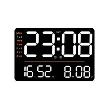 LED-Digitalwecker, großes Display, Hygrometer,