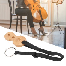 Cello Anti-Rutsch-Gurt mit Holzbefestigungsplatte, Massivholz, Holzfarbe