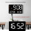 LED-Digitalwecker, großes Display, Hygrometer, 7
