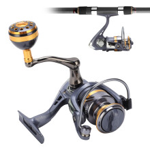 Aluminum Alloy Spinning Reel KS4000 High-Speed Gear Ratio for Sea & Casting Rods