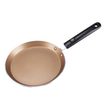 Non Crepe Pan 18cm Pancake Maker Induction Compatible Even Heat Distribution Non Marble Coated For Cooking Black Gold