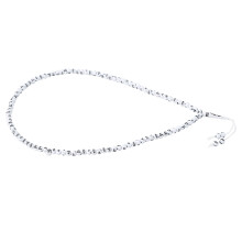 Weiße Resin-Muslim-Gebetskette zum Gebet, 44 cm, religiöses, vergoldetes Armband
