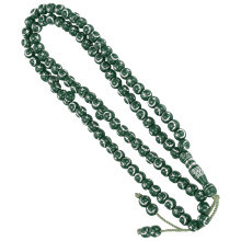 Muslimisches Gebetsketten aus Resin, 99 Grains, grün, Gebetshilfsmittel, 49cm