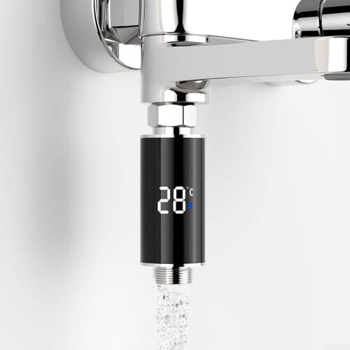 Digital Waterproof Shower Head Thermometer LED Display Accurate Temperature Reading Instant Temperature Readout 1