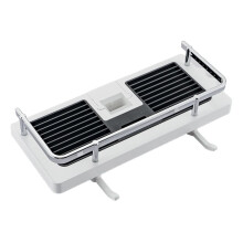 Punch Multifunction Storage Rack 2in1 Shower Bar Rack HeightAdjustable Shower Head Holder White Hollow Design