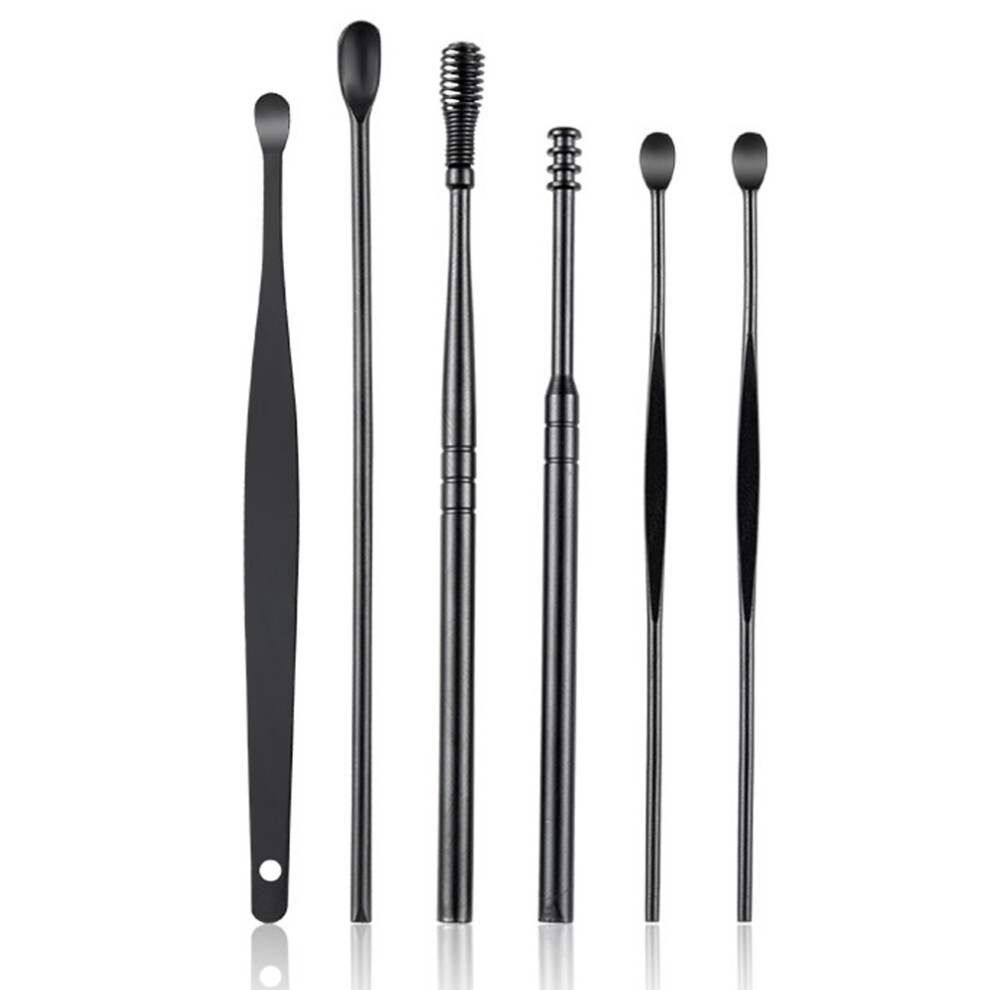 Multifunctional Earwax Cleaner, The Ultimate Ear Care Solution In 2024, Spring Massage Ear Spoon & Spiral Design, Stainless Steel Ear Cleaner Set