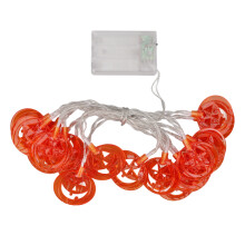Flexibel kabel Halloween-ljus 3D Jack O'Lantern Batteridriven Inomhus Utomhusdekorationer Vattentät 12 ljuslägen Timerfunktion Halloween S