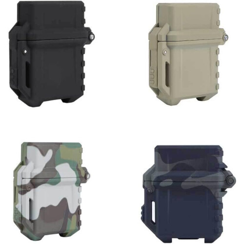Lighter Case Compatible Removable Shell Protector Black Portable Lighter Cover For Outdoor Equipment 1