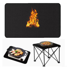 Grill Mats for Outdoor Grill DoubleSided Silicone HeatResistant Fireproof Pad Waterproof Barbecue Protector 38x46cm