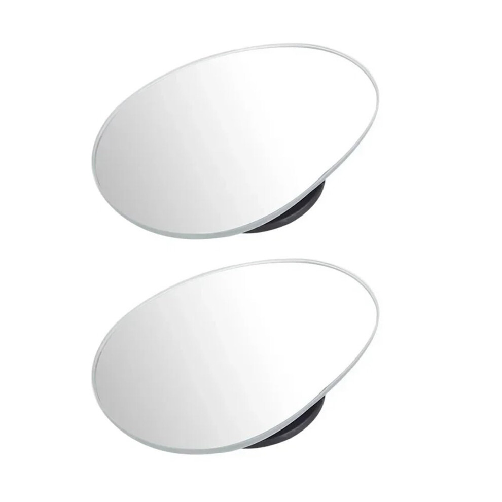 2Pcs Adjustable Blind Spot Mirror For Car, Frameless Hd Wide Angle Rearview Side Mirror Glass 9187378719428