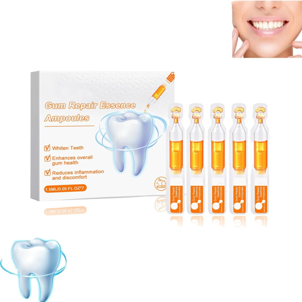 Yellow Gum Ampoules For Tartar Removal And Oral And Gingival Care Essence, 7 X 1.5Ml, 1 Box
