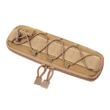 Tactical Molle Knife Pouch 1000D Nylon Multitool Pouch Sheath Molle Flashlight Holster Belt Pouch Khaki Knife Not Included