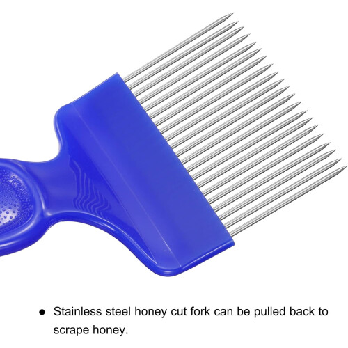 Beekeeping Uncapping Fork 21Tin Needle Blue Plastic Handle Beekeeping Tool 2
