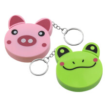 Cute Animal Mini Tape Measure 2Pack Retractable Soft Sewing Tape With Cartoon Pig Frog Designs Keychain For Craft