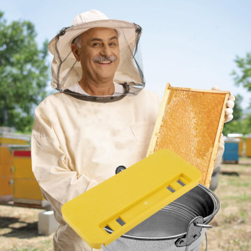 Honey Uncapping Tank Holder Beekeeping Flat ABS Material Beehive Scraper Tool Beekeeper Equipment 1