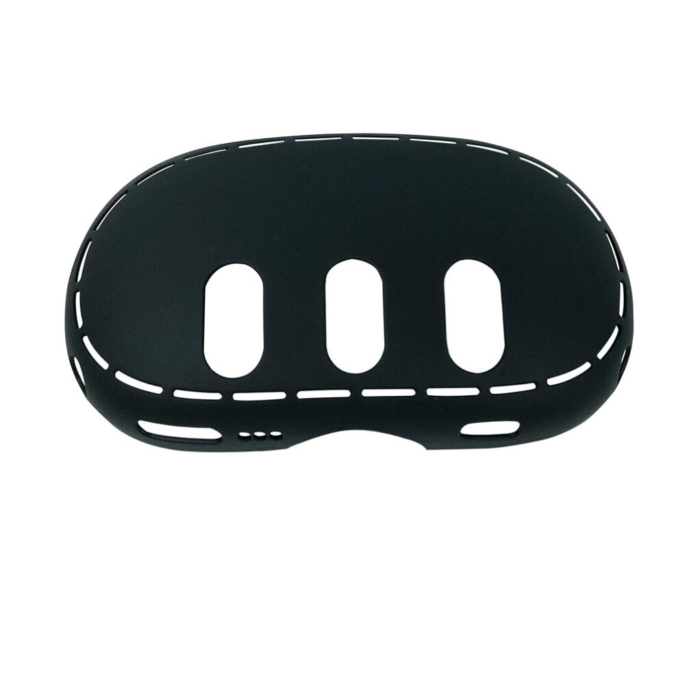 Silicone Vr Headset Cover Dustproof Scratch Protection Shell Case For Meta Quest 3 Black 9199774421058