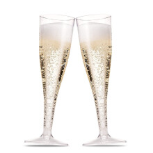Plastic Champagne Flutes 30 Pack 5 Oz Disposable Clear Plastic Toasting Glasses For Wedding Party Cocktail Mimosa