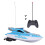 Fernsteuerungs-RC-Boot mit Langstreckenantenne und 2 Propellern, Blau 3