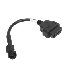 Good Conductivity OBD2 Diagnostic Cable 3Pin Motorcycle Accessory Replacement