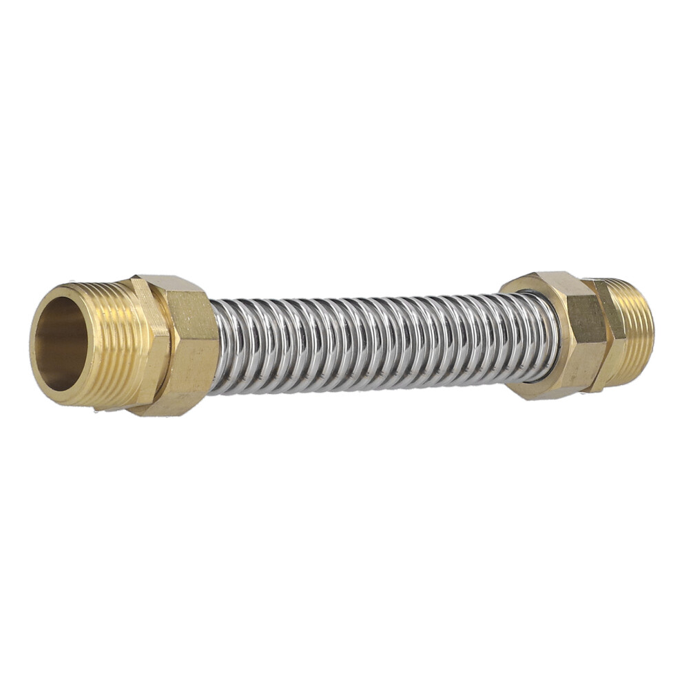 G1 Male Thread Corrugated Steel Hose For Water Heaters & Ac Units 20Cm Length 7681378115553
