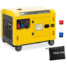 Groupe électrogène diesel 7220 / 8500 watts 30 litres 240/400 volts mobile avr euro 5