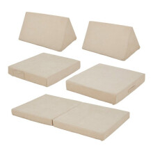 Divano poltrona da gioco 5 pezzi 120 x 66 x 46 cm velluto a coste