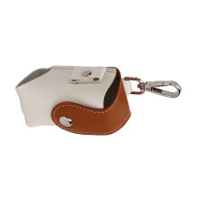 Tragbare PU-Golfballtasche mit Metallknopf – Braun, Unisex