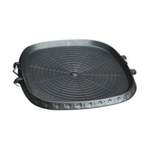 Grilling Pan Heavy Duty Frying Pan Black For Outdoor Yard BBQ Cookware