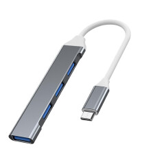 USB Hub TypeC 4 Port Speed Multiport Adapter with Plug and Play for Laptop