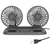 Autoventilator Truck Sterke Wind USB-Interface Multifunctionele Tweekoppige Elektrische Ventilator