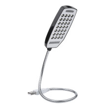 Superjasna lampka USB do notebooka, żarówki LED o długiej żywotności, elastyczna konstrukcja z gęsią szyjką, optymalna widoczność podczas