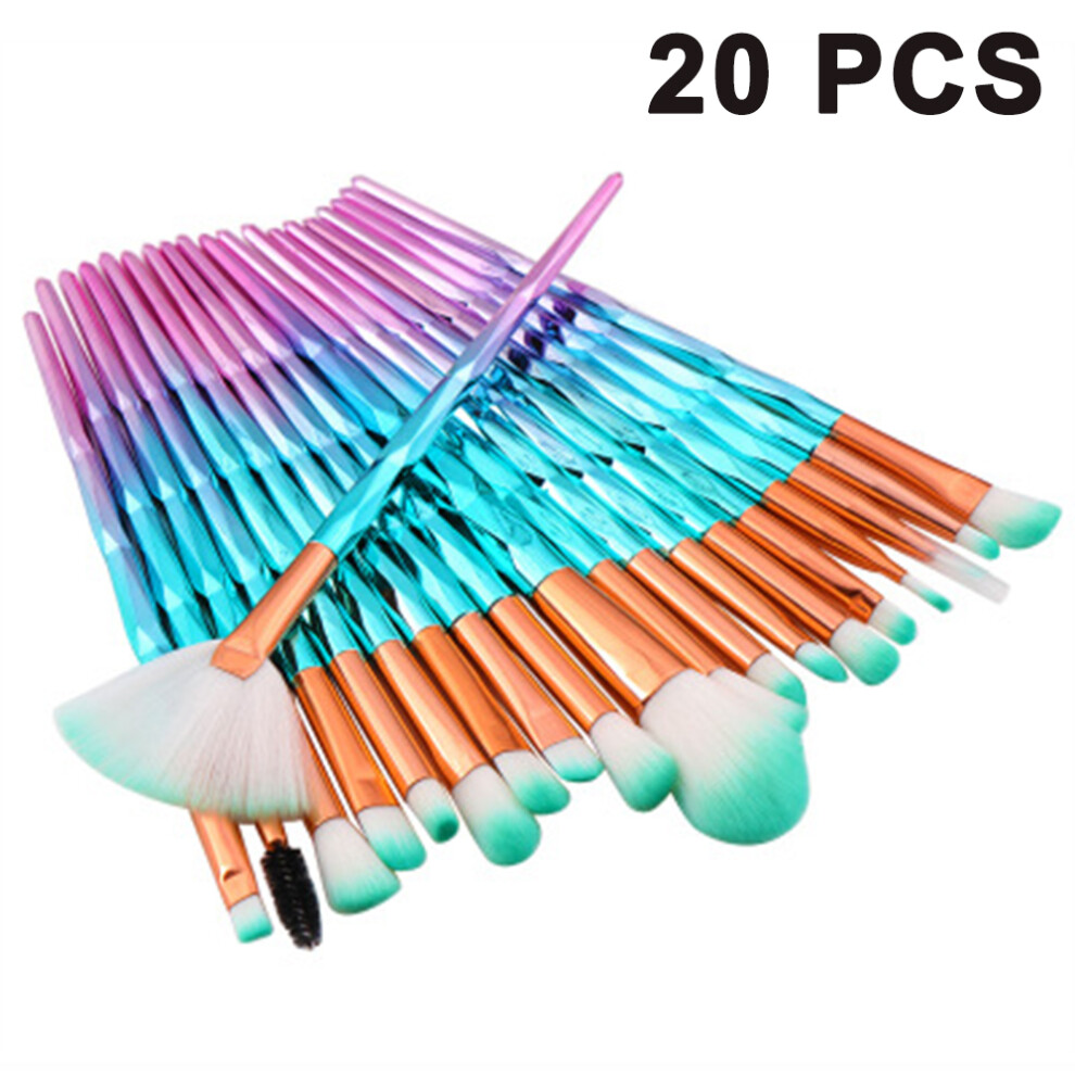 Luxury Makeup Brushes Kit, Easy to Clean, Crystal Rod Handles Shine Bright For Halloween Parties For Nightclubs For Daily Use