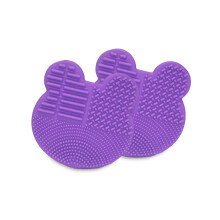 Mata Glantacháin Scuab Smididh Silicone atá Neamhdhíobhálach don Chomhshaol, Inaistrithe le haghaidh Taistil, Glanadh Fliuch & Tirim