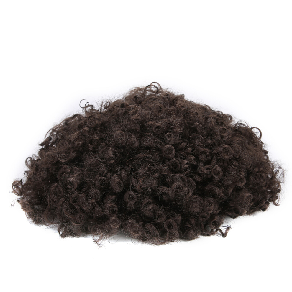 Unisex Natural Look Curly Hair Bun, Fluffy Afro Synthetic Wig With Good Air Permeability, For Soft And Fluffy For Halloween Parties For Nightclubs