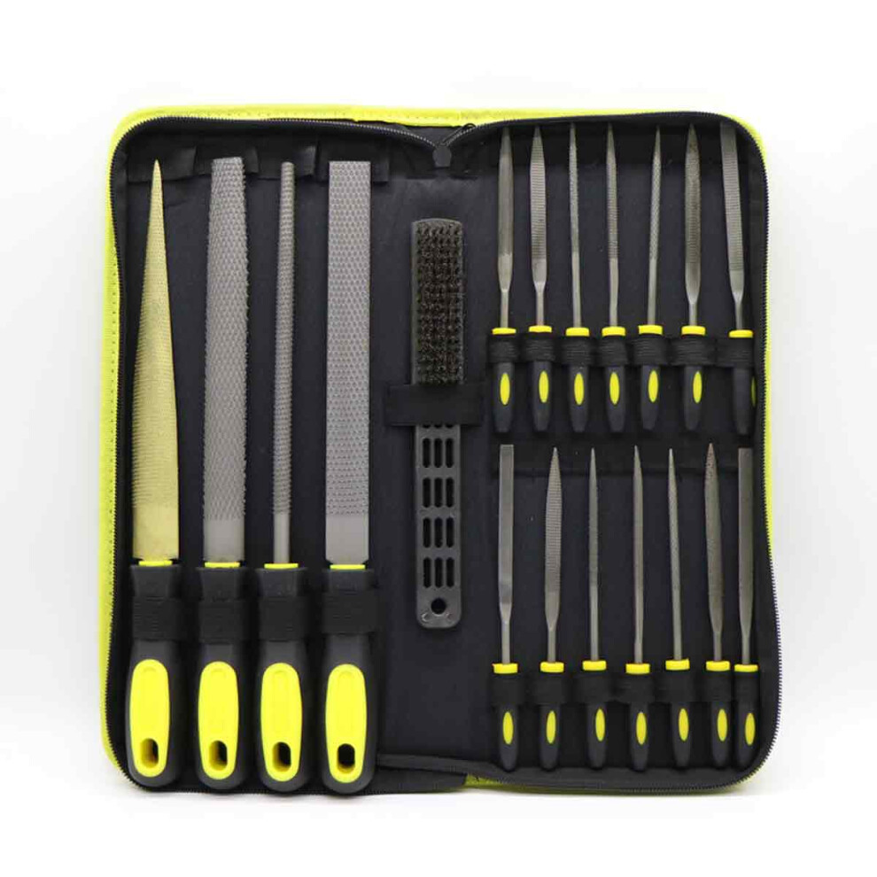Needle Files Set For Precision Metal File Work, High Carbon Steel Files With Portable Carrying Case, Wood Rasp File Kit For Woodworking Tool Kit, 9170372789948