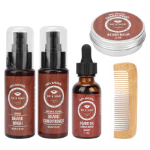 Beard Care Set for Men, Non-Greasy & Quick Absorbing, Supports Beard Growth, Encourage Self-Care, Includes Shampoo & Conditioner for Home & Salon