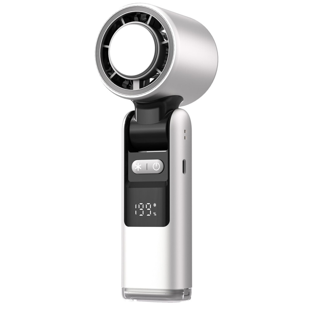 Portable Handheld Fan Usb Rechargeable 4000Mah Battery 180 Foldable With Digital Speed Display 9199774422918
