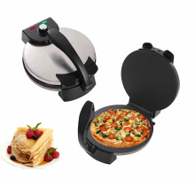 Electric Tortilla Maker 12 Inch Nonstick Plate with Adjustable Temperature for Roti and Chapati