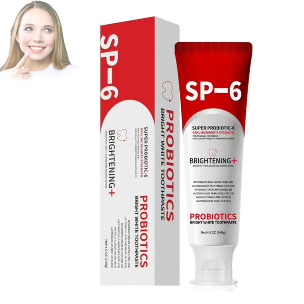 Whitening Toothpaste with Probiotic Oral Care, Fluoride, EnamelSafe, Fresh Mint Flavor