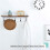 Rustic Wall Mounted Coat Rack with Shelf and Hooks for Entryway Storage and Home Organization 3