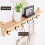 Rustic Wall Mounted Coat Rack with Shelf and Hooks for Entryway Storage and Home Organization 2