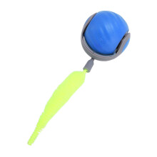 Automatischer Selbstrollender Katzenspielball mit Geräusch, bissresistent, Blau, 10 cm