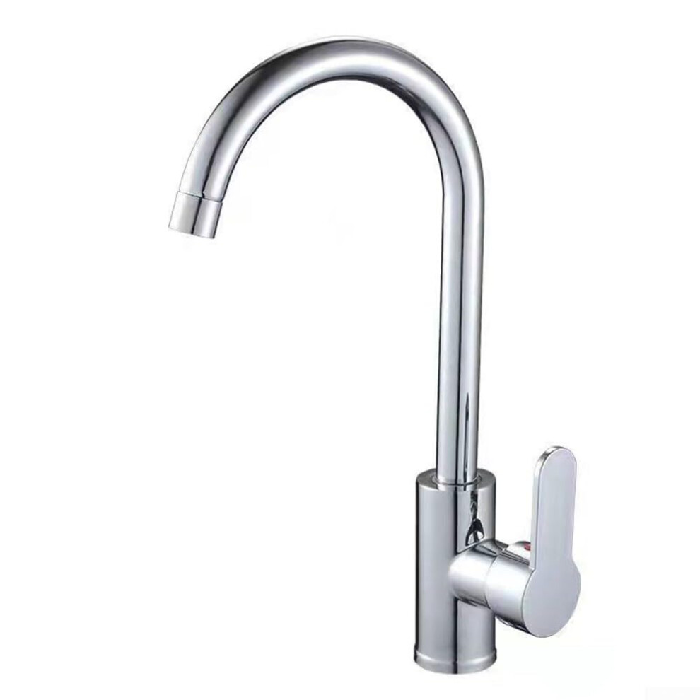 Tall Bathroom Basin Mixer Tap Rise Swivel Faucet Polished Chrome Plated 9199774423786