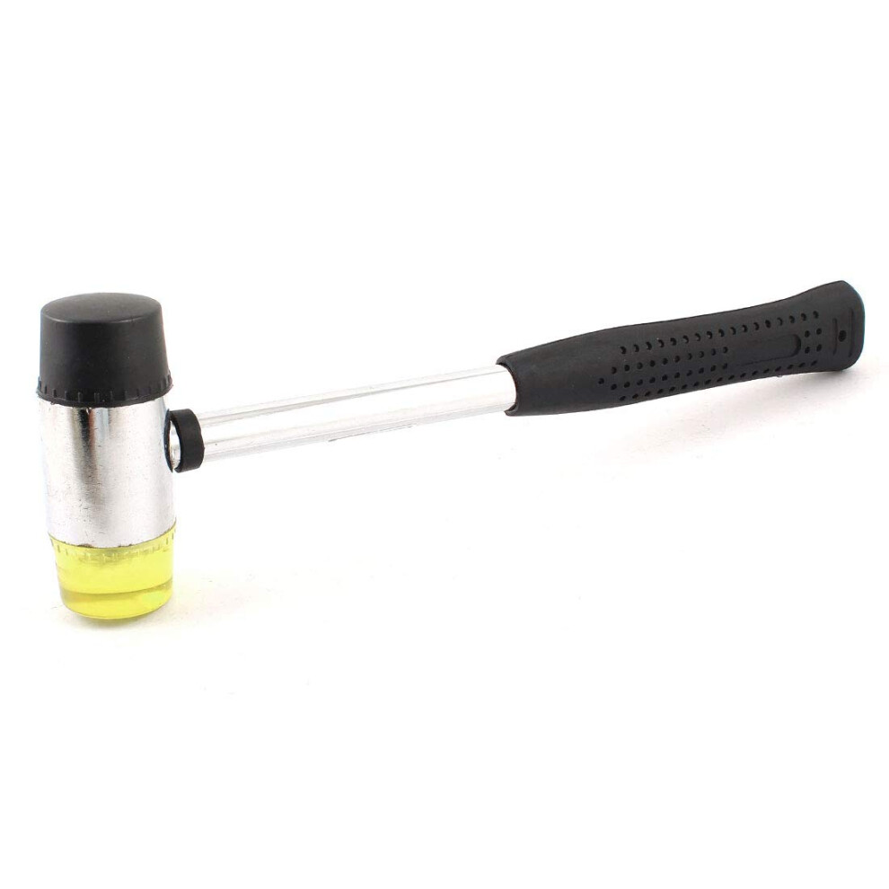 Antiskid Black Rubber Handle Dual Side Head Mallet Hammer 30Cm Nonslip Rubber Handle Dualsided Mallet Head Woodworking 9199774423793