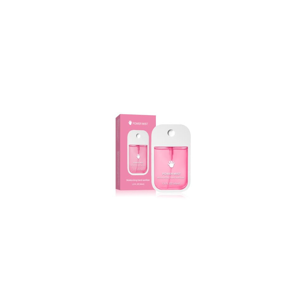 Hydrating Hand Sanitizer Spray with Deep Hydration, Travel Size Strawberry Scent for Adults and Kids