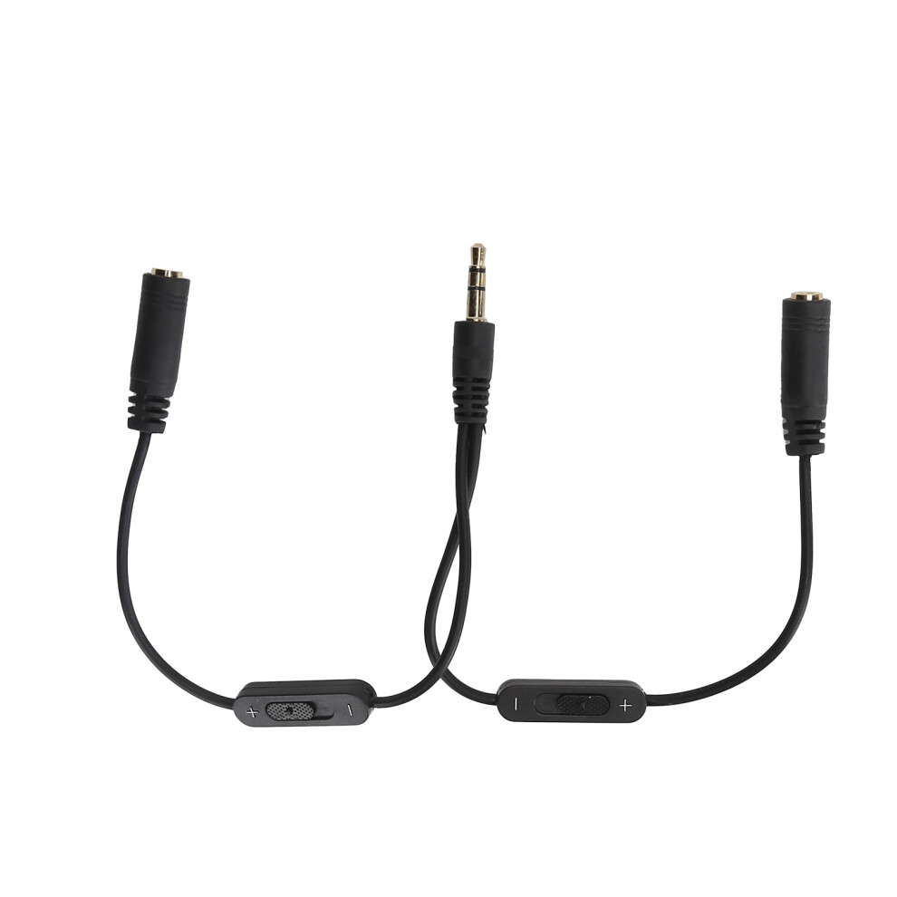 3.5Mm Headphone Converter 1 To 2 Stereo Female Earphone Adapter With Switch 9481378125006