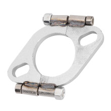 2 Inch Flat Oval Exhaust Flange Low Carbon Steel No Welding Quick Exhaust Pipe Connector
