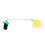 Light Blue Feather Cat Teaser Collar, Interactive 31x4.9cm, ABS Material 4